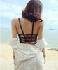 Caged Back Crop Top